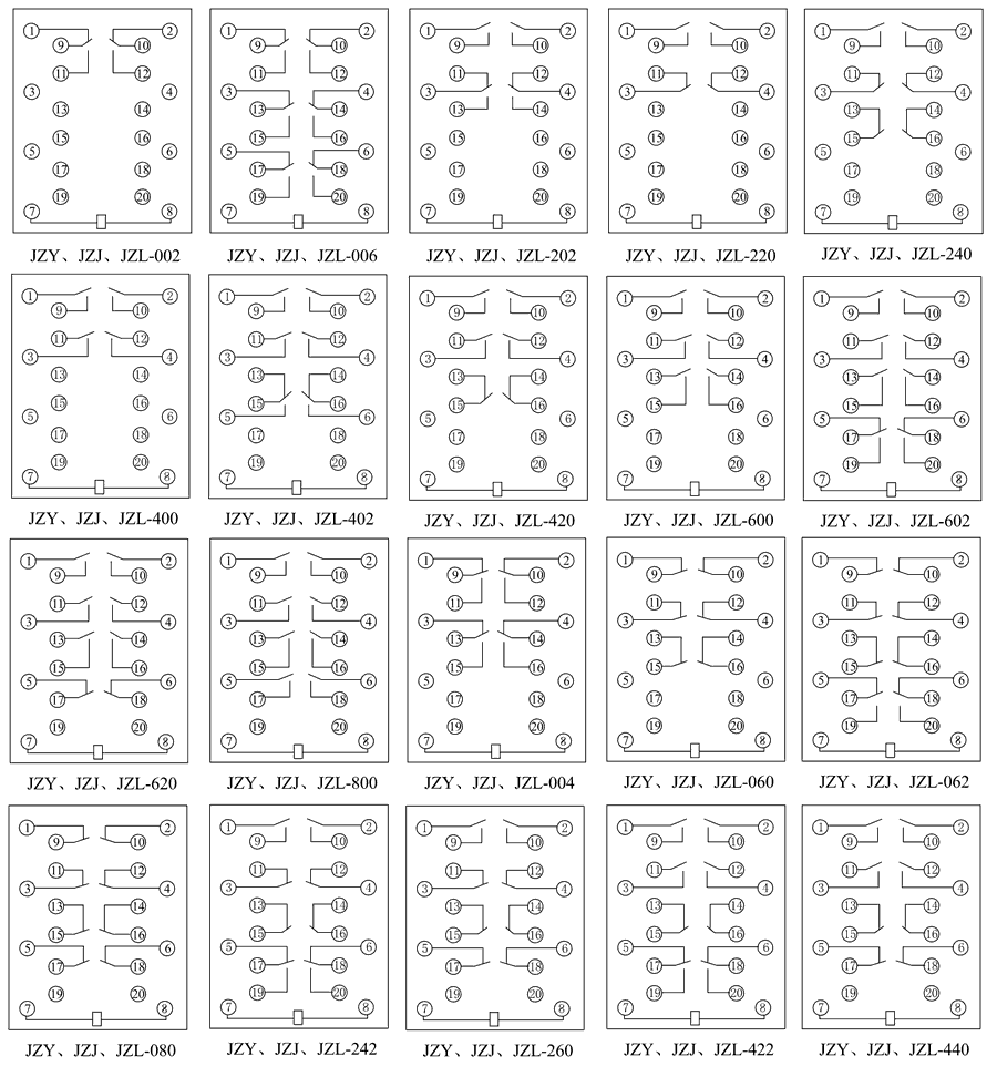 JZJ-242內(nèi)部接線圖
